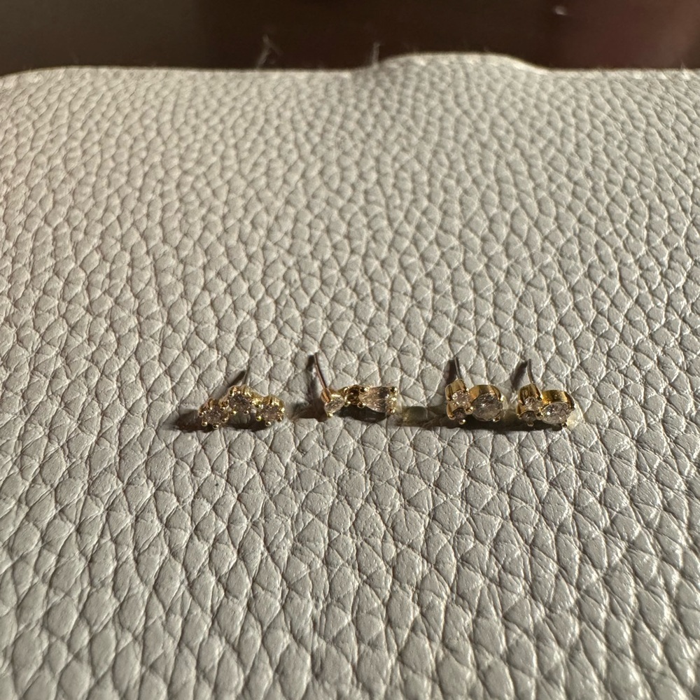 Gold Stud Earrings